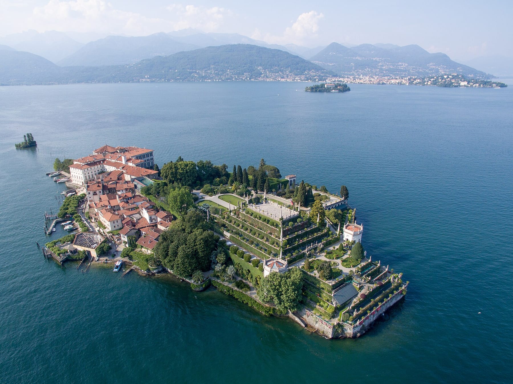 Isola Bella and its palace on the Borromean Islands